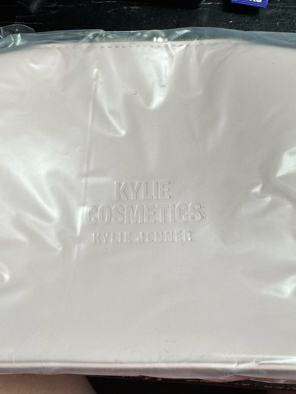 Kylie Cosmetics Pale Pink Embossed Logo Makeup Pouch